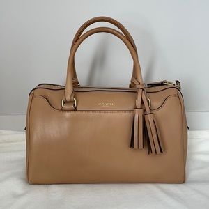 COACH nude leather handbag, LIKE NEW